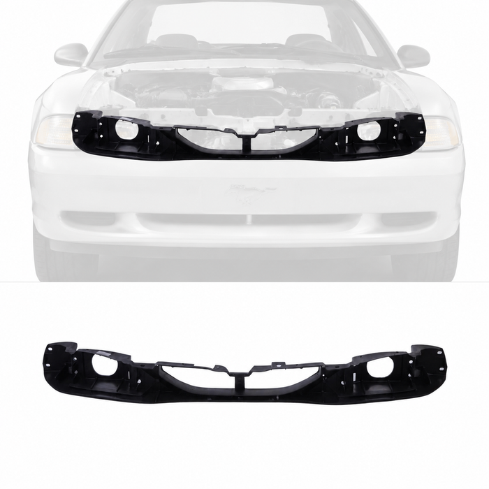 Headlight Mounting Header Panel Nose For 1994-1998 Ford Mustang 3.8L 4.6L