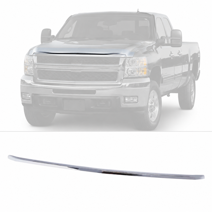 Hood Panel Molding Chrome Trim For 2007-2010 Chevrolet Silverado 2500 3500 HD