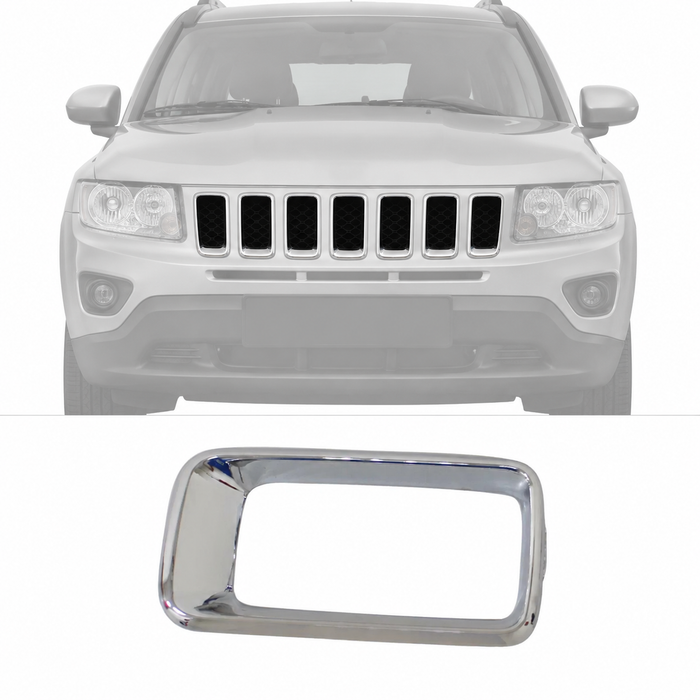 Chrome Grille Molding Trim 7pcs/Set For 2011-2017 Jeep Compass SUV CH1210111