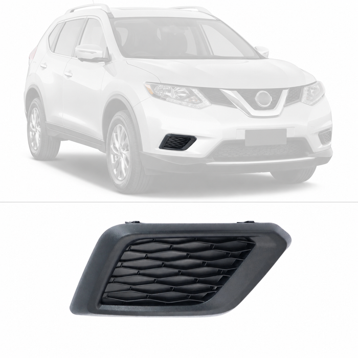 For 2014-2016 Nissan Rogue Front Passenger RH Side Bumper Insert Fog Lamp Cover