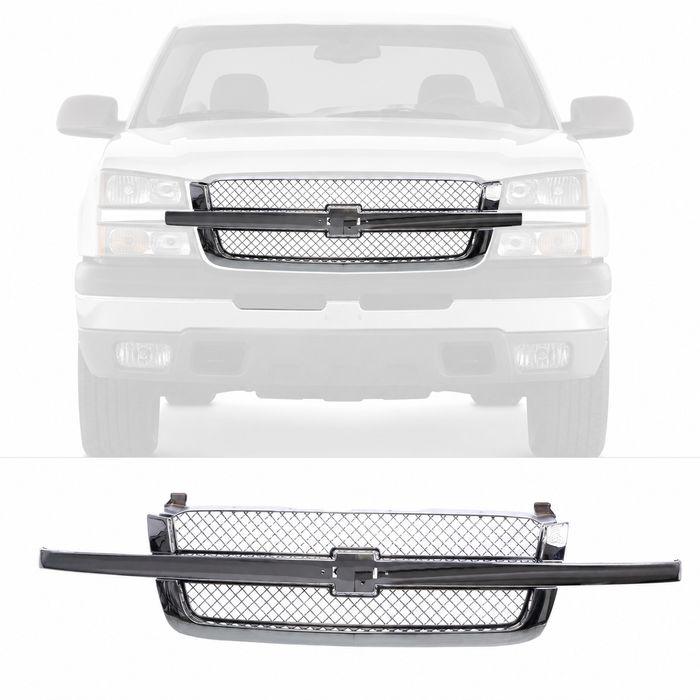 Grille w/ Mesh Insert for 03-07 Chevy Silverado 1500 2500 3500 Pickup GM1200514
