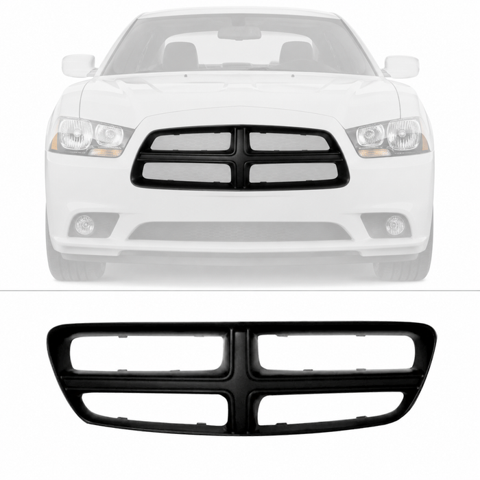 For 2011 2012 2013 2014 Dodge Charger R/T SE SXT Upper Grille Shell CH1210108