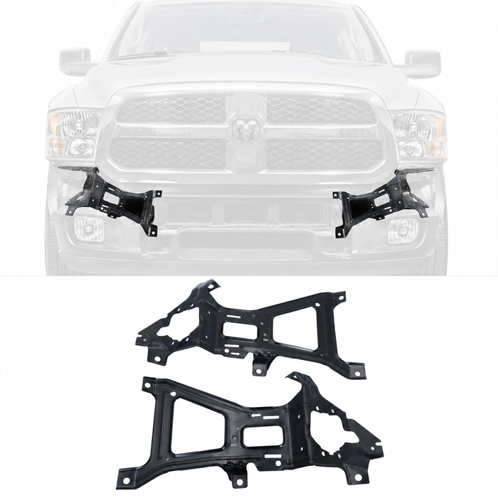 Front Bumper Bracket Support Pair Set for 2015-2018 Ram 1500 Truck Retainer Kit