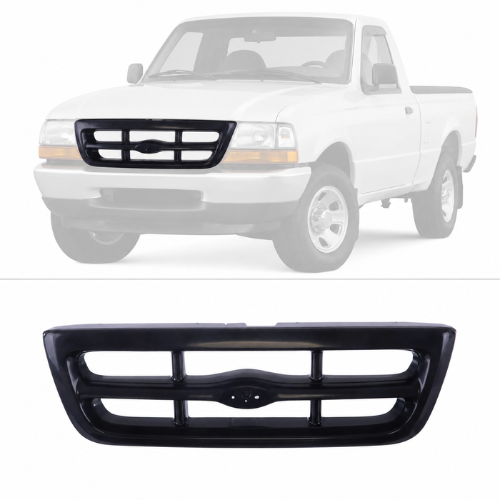 Grille Assembly Grill For 1998-2000 Ford Ranger 2WD Pickup Truck FO1200344