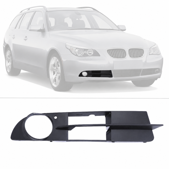 Right Passenger Side Fog Light Lamp Cover Trim For 04-07 BMW 525i 530i E60 E61