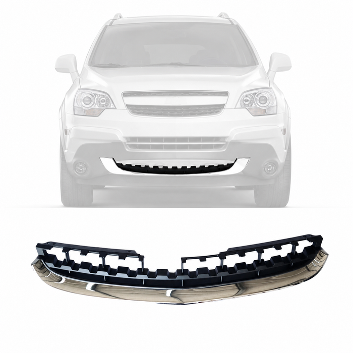 Lower Grille Chrome Surround Black Insert for 2012-2014 Chevrolet Captiva Sport