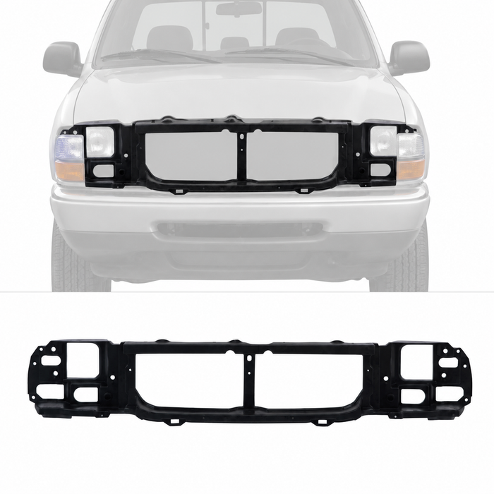 Headlight Mounting Header Panel Nose For 1998-2003 Ford Ranger Pickup FO1220215