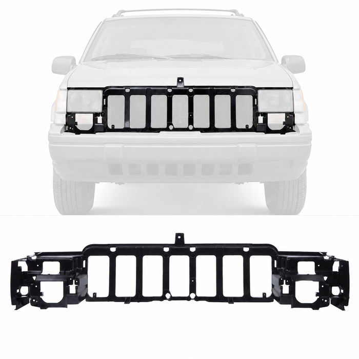 Headlight Header Panel For 96-98 Jeep Grand Cherokee Thermoplastic CH1220114