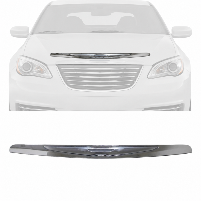 Hood Panel Molding Chrome Trim For 2012-2014 Chrysler 200 Limited LX Touring