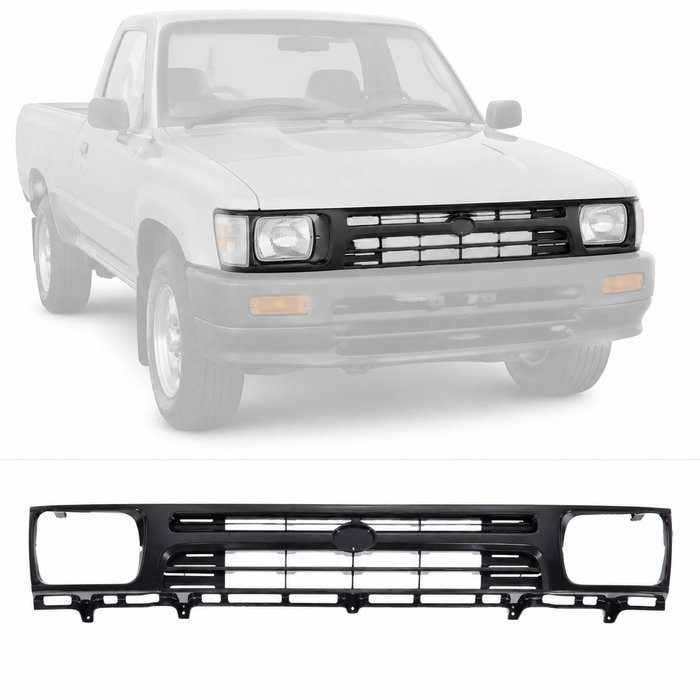 Grille Assembly w/ Headlight Holes For 1992-1995 Toyota Pickup Truck TO1200127