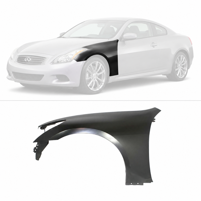For Infiniti G35 2007-2008 G37 2009-2013 G25 2011-2012 Front Fender Driver Side