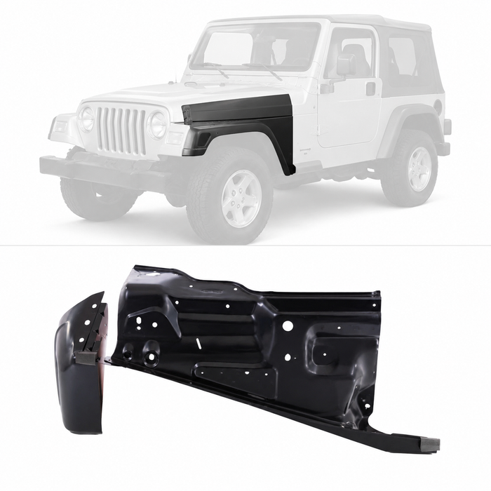 Drive Side Left Fender Primed For 97 98 99 00 01 02 03 04 05 06 Wrangler TJ