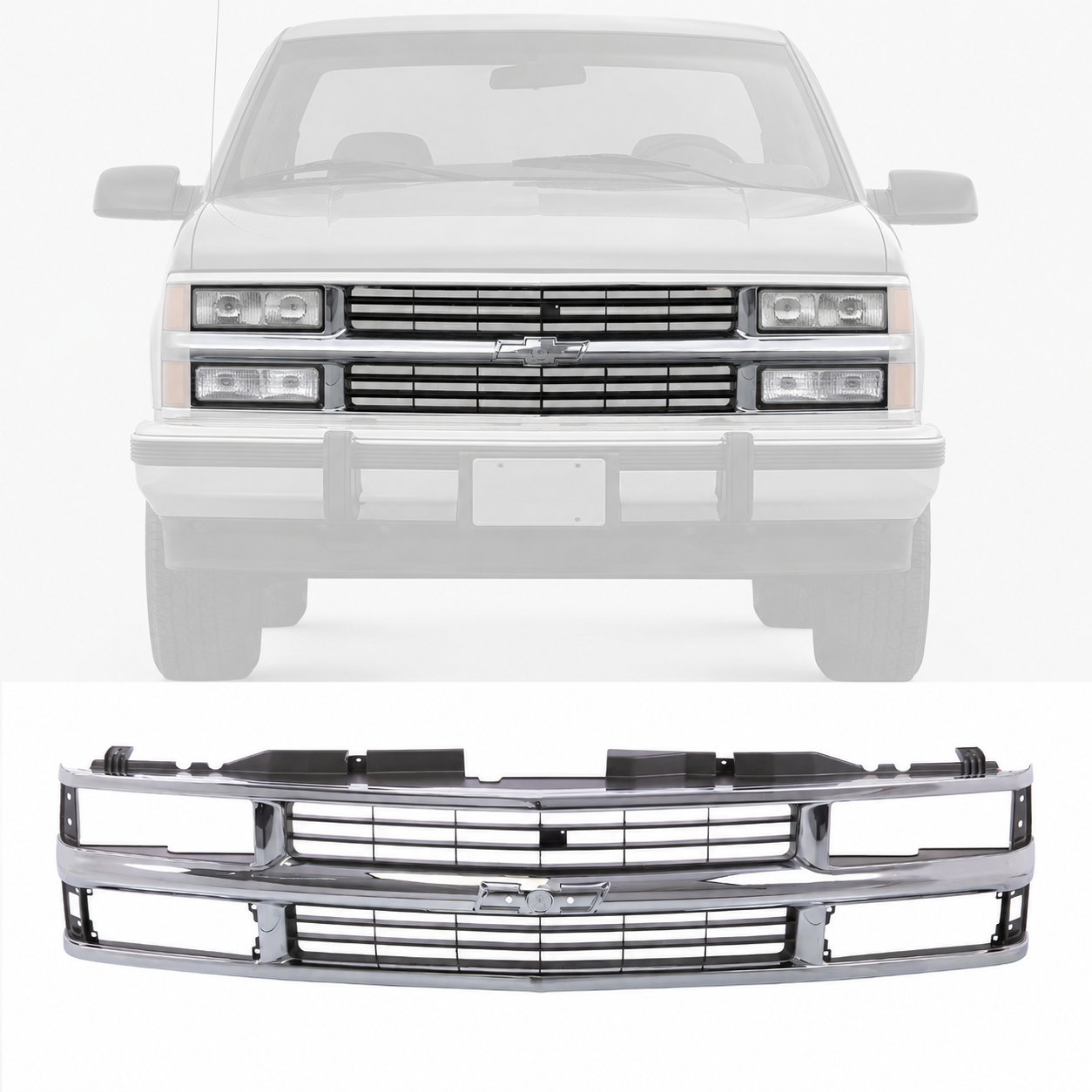 Grille Insert For 94-98 Chevrolet C/K Truck Pickup Suburban Tahoe GM1200238