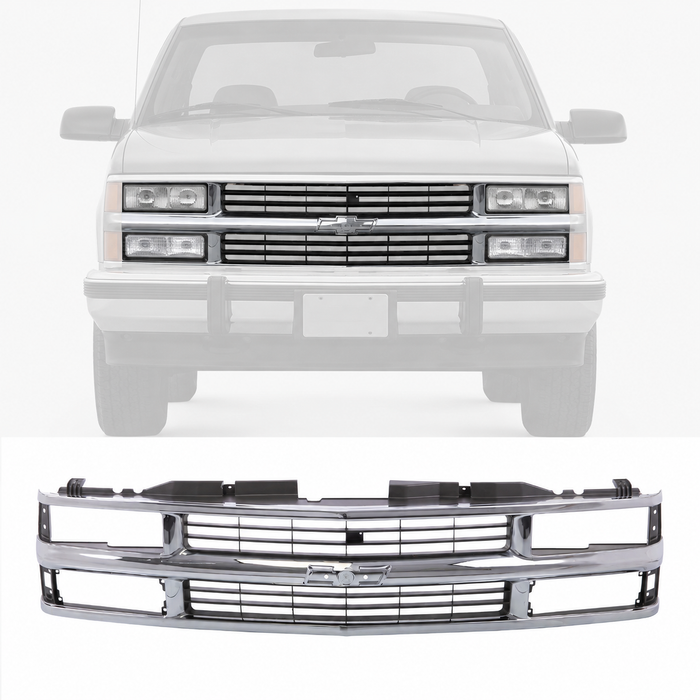 Grille Insert For 94-98 Chevrolet C/K Truck Pickup Suburban Tahoe GM1200238