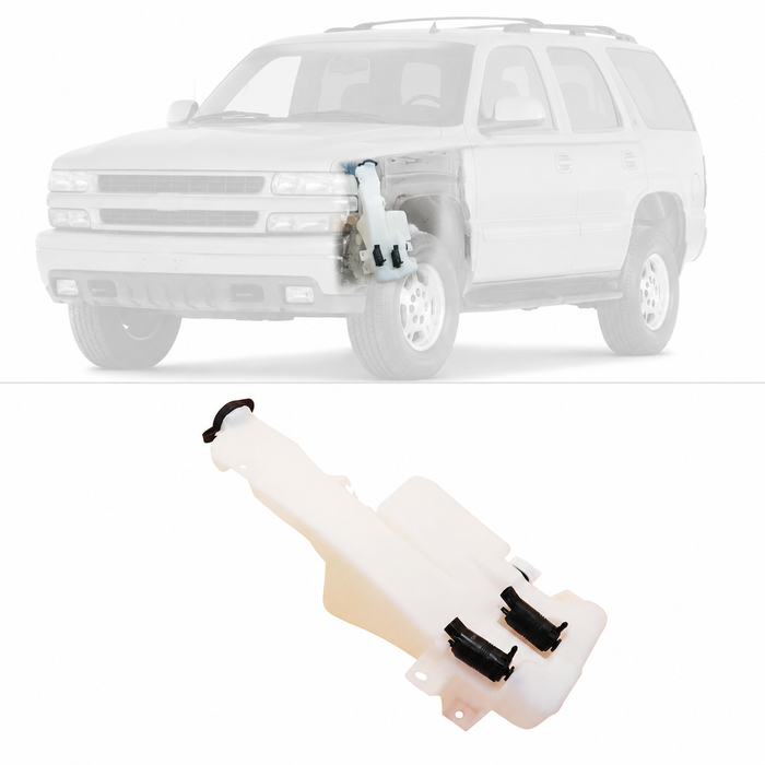 Windshield Washer Reservoir Tank with Front & Rear Pump for 2000-06 Chevy Tahoe