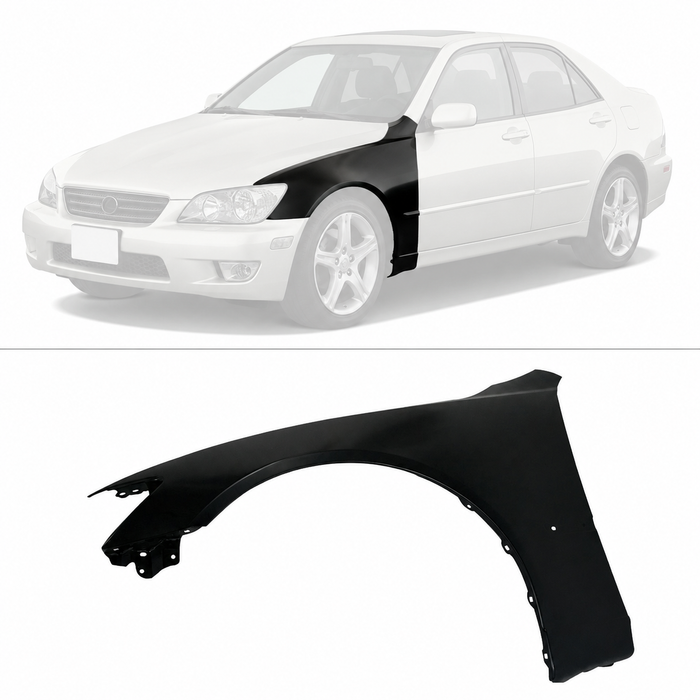 Front Left Driver Side Fender For 2001-2005 Lexus IS300 with Molding Holes