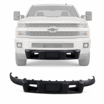 For 11-14 Chevy Silverado 2500 Truck Front Bumper Deflector Lower Matte Black