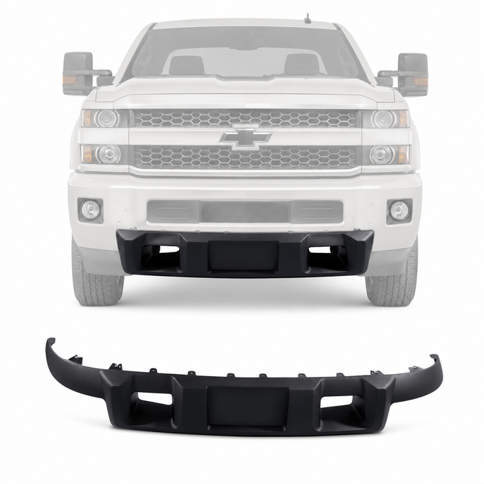 For 11-14 Chevy Silverado 2500 Truck Front Bumper Deflector Lower Matte Black