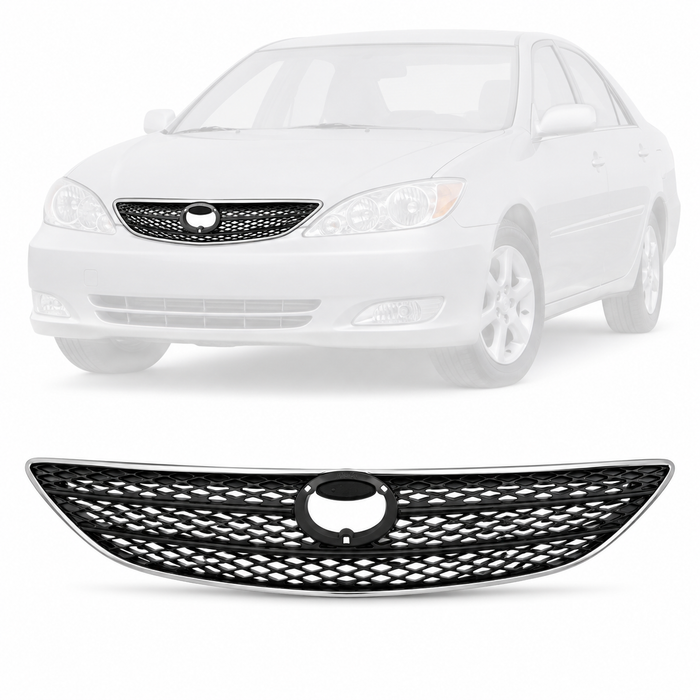 Grille Assembly with Chrome Molding Trim For 2002-2004 Toyota Camry TO1200233