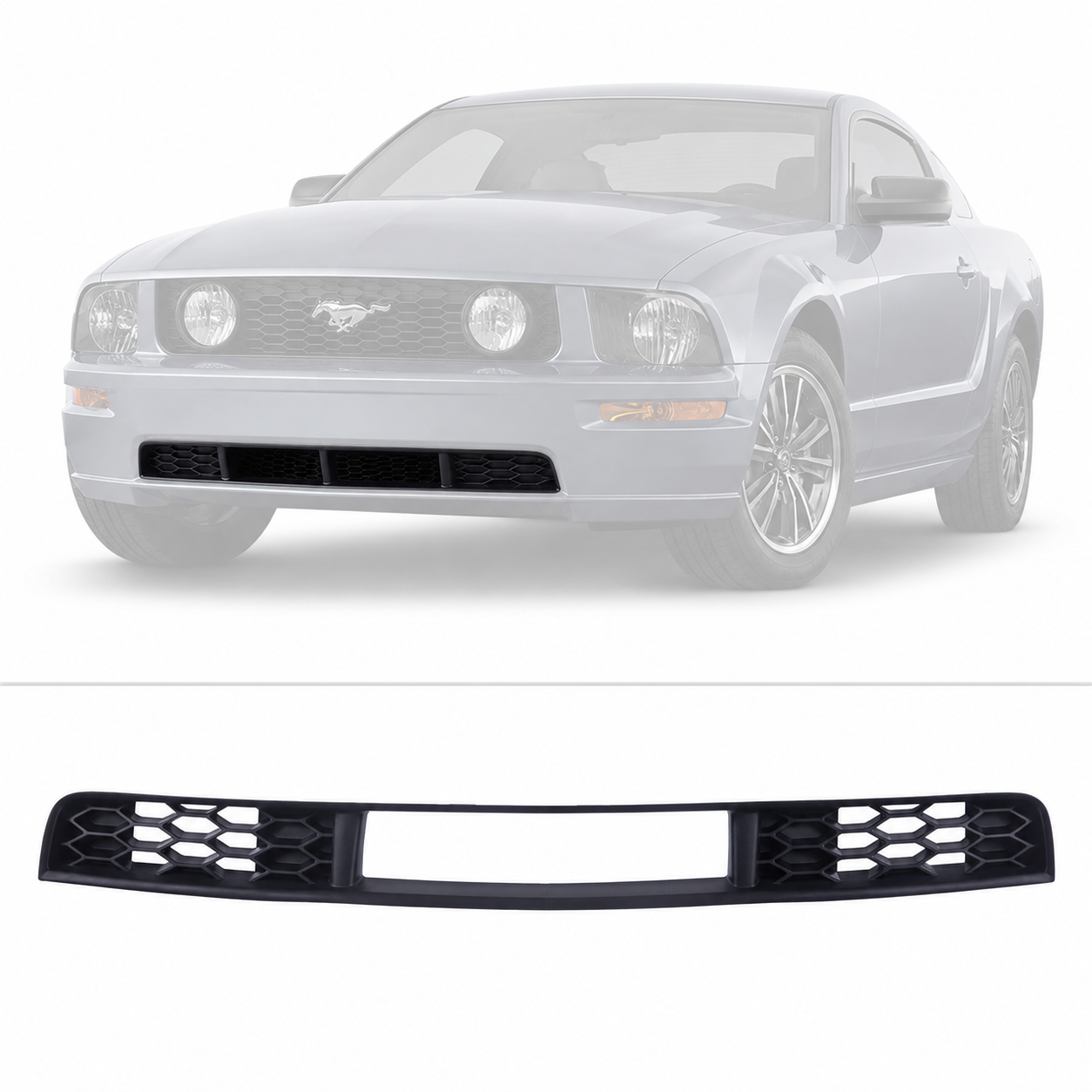 Front Lower Bumper Grille Grill For 05 06 07 08 09 Ford Mustang 4.0L V6 Engine
