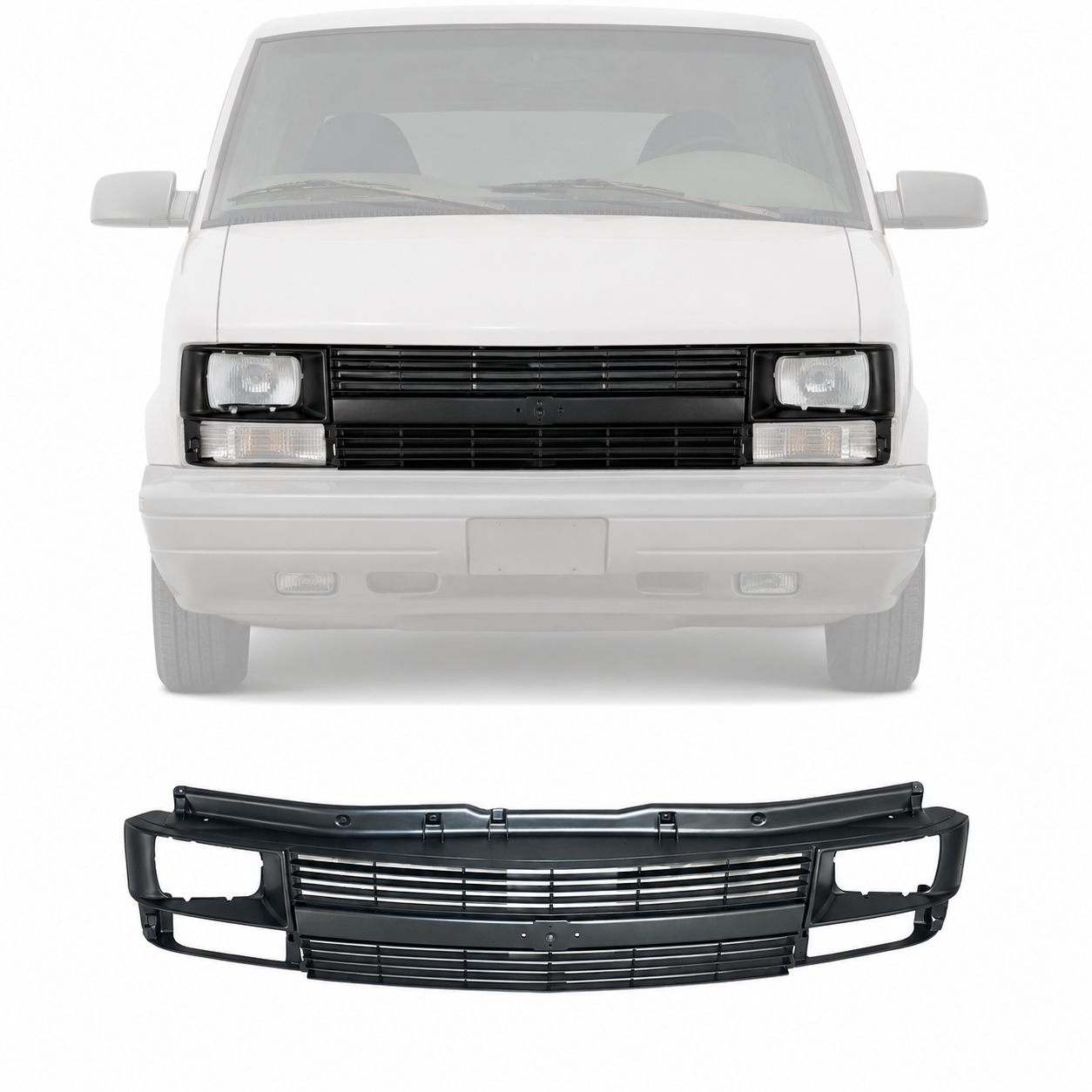Grille Insert with Sealed beam  Headlight Type For 1995-2005 Chevrolet Astro Van