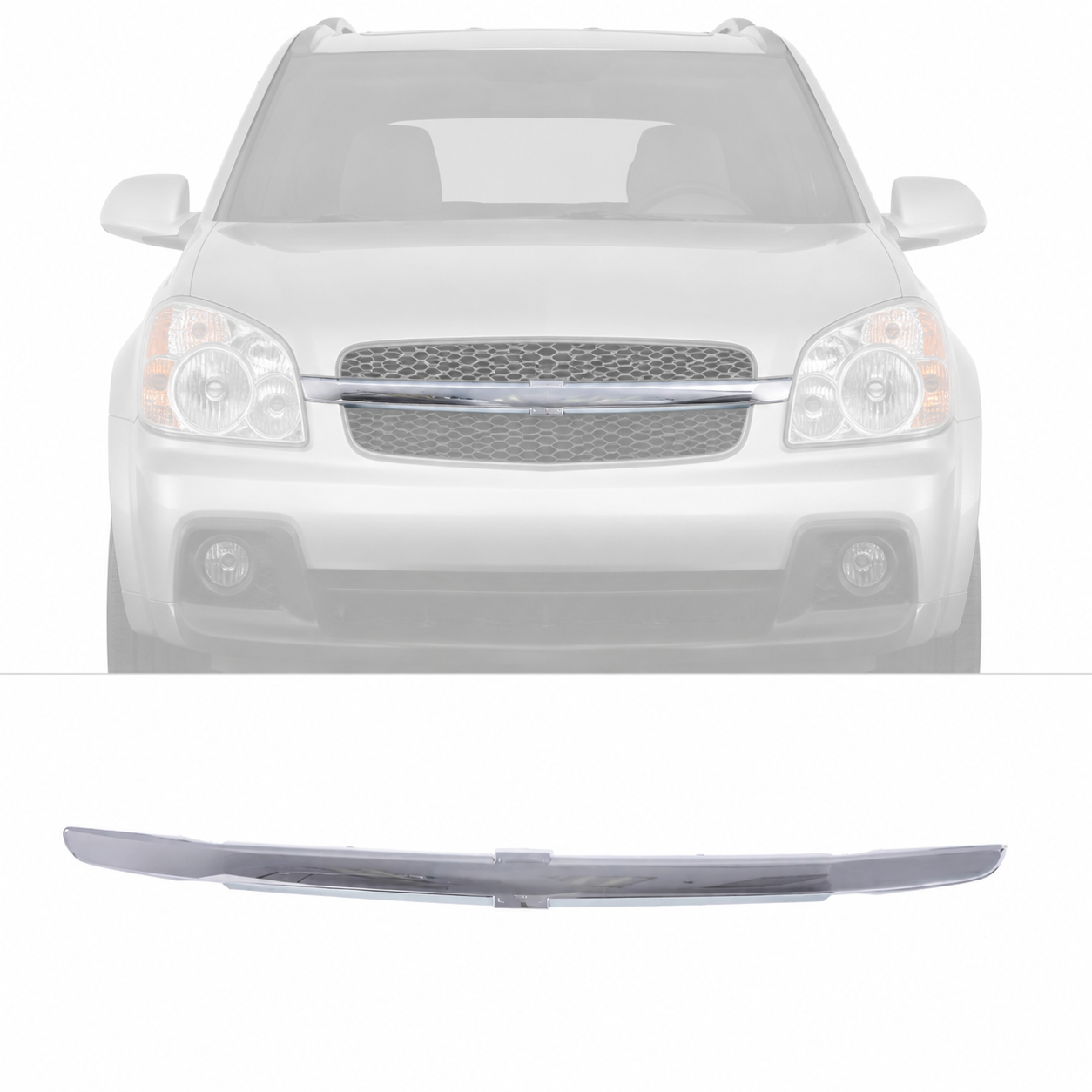 Chrome Grille Molding Trim Center Bar For 05 06 07 08 09 Chevy Equinox GM1210106