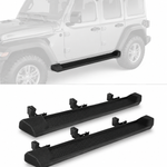 6.5" Running Boards For 18-26 Jeep Wrangler JL 4 Doors ABS Nerf Bars Side Steps