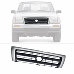 Grille Surrond with Black Insert For 1997-2000 Toyota Tacoma Pickup TO1200213