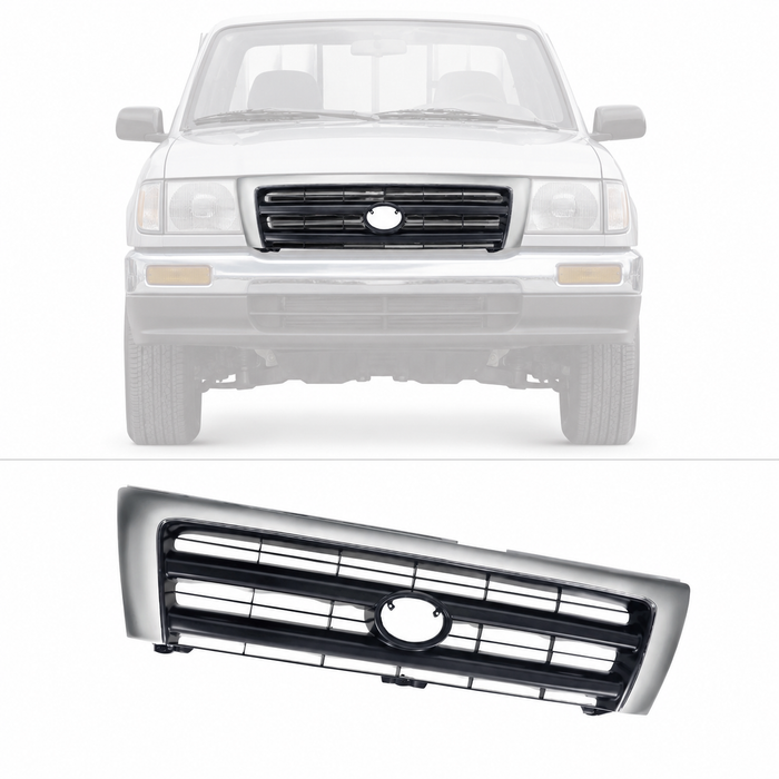 Grille Surrond with Black Insert For 1997-2000 Toyota Tacoma Pickup TO1200213
