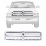Grille Frame w/Insert For 94-01 Dodge Ram Pickup Truck 1500 2500 3500 CH1200178
