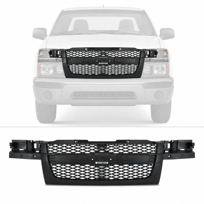 Grille For 2004-12 Chevrolet Chevy Colorado Pickup with Emblem GM1200560