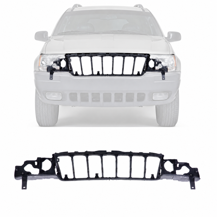 Headlight Mounting Header Panel Nose For 1999-2003 Jeep Grand Cherokee