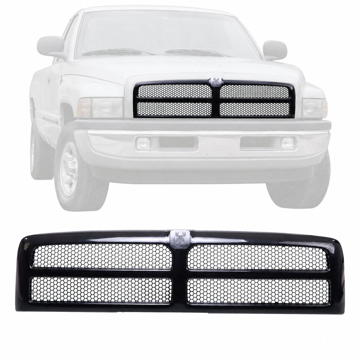 Grille Honeycomb Insert For 94-01 Dodge Ram 1500 2500 3500 Pickup CH1200188