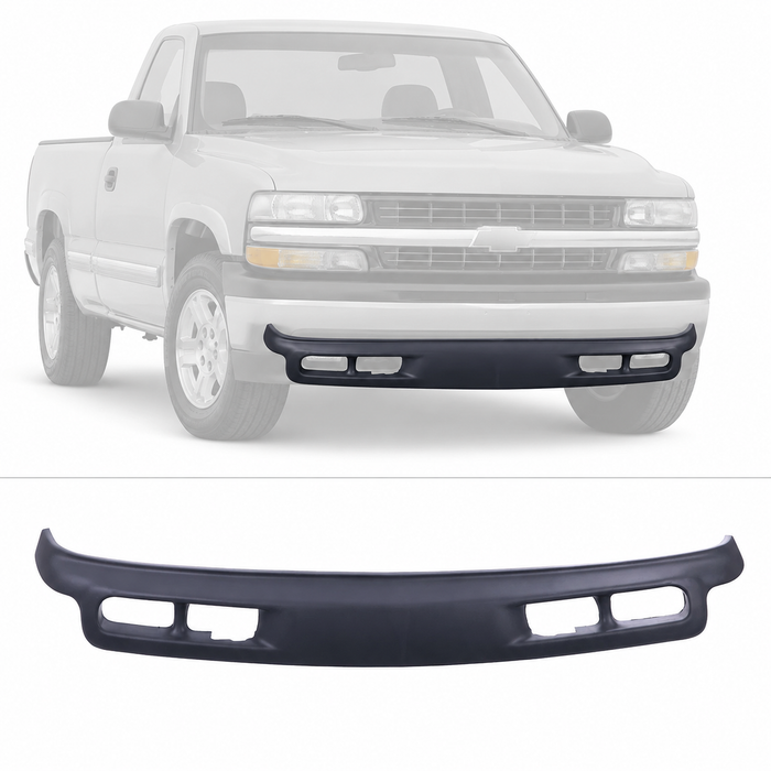 Bumper Lower Air Dam Deflector Valance Fits 1999-2002 Silverado w/Fog Light Hole