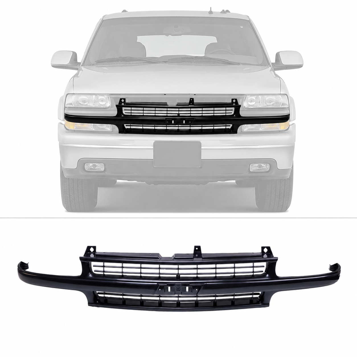 Grille For Chevrolet 1999-2002 Silverado LD 00-06 Suburban Tahoe Z71 GM1200490