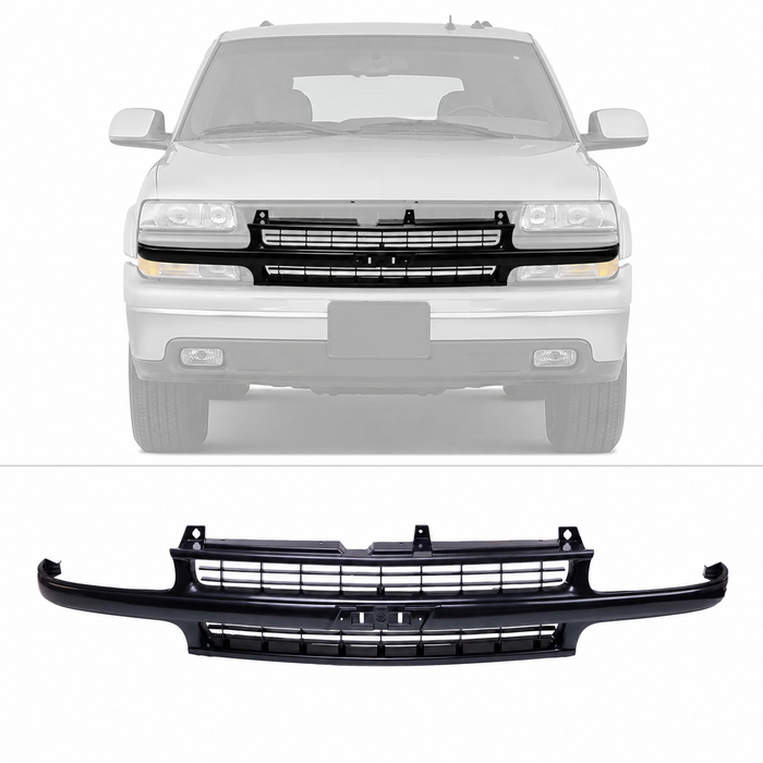 Grille For Chevrolet 1999-2002 Silverado LD 00-06 Suburban Tahoe Z71 GM1200490