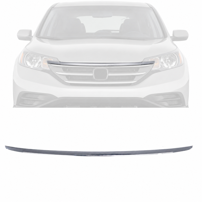 Chrome Grille Grill Upper Molding Trim For 2012-2014 Honda CR-V