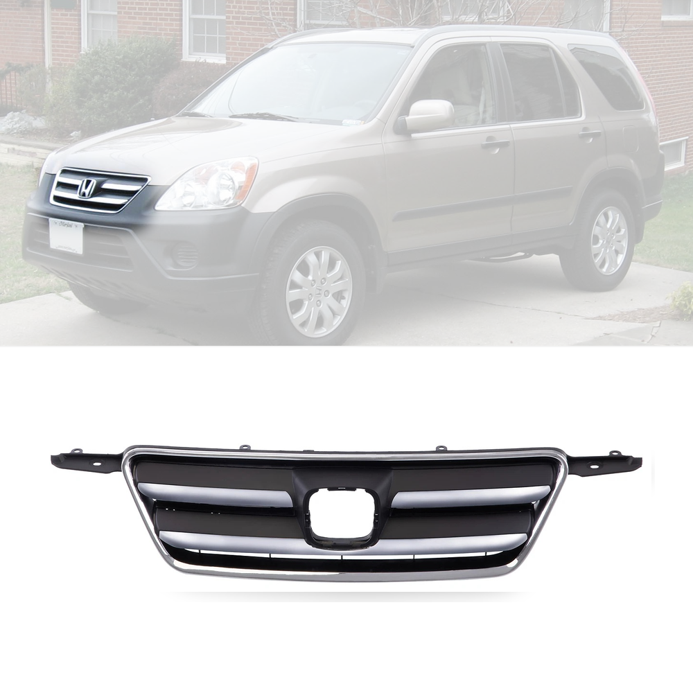 Grille Shell Molding with Black Insert For 2005-2006 Honda CR-V 2.4L HO1200194