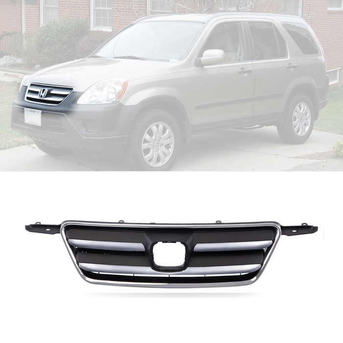 Grille Shell Molding with Black Insert For 2005-2006 Honda CR-V 2.4L HO1200194