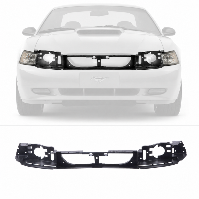 Headlight Mounting Header Panel Nose For 1999-2004 Ford Mustang 3.8L 4.6L