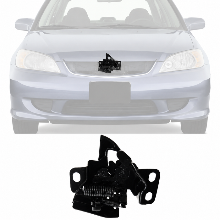 Hood Latch Lock Assembly For 2004-2005 7th Gen Honda Civic 1.7L Coupe Sedan