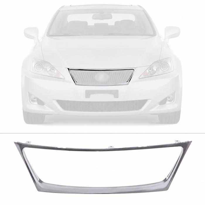 Chrome Grille Frame Surround Molding For 2006-2008 Lexus IS250 IS350 LX1210100