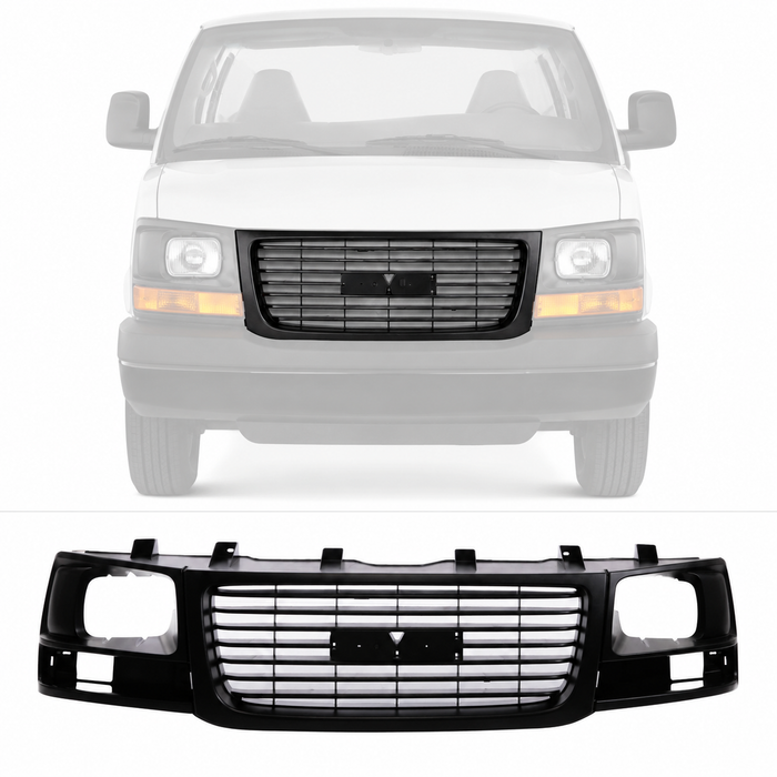 Grille For 2003-2014 GMC Savana 1500 2003-2017 Savana 2500 3500 Van GM1200531