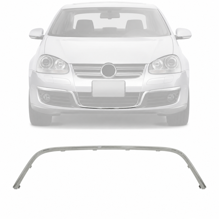 New Front BUMPER MOULDING for Volkswagen Jetta CHROME VW1202102 1K08531012ZZ