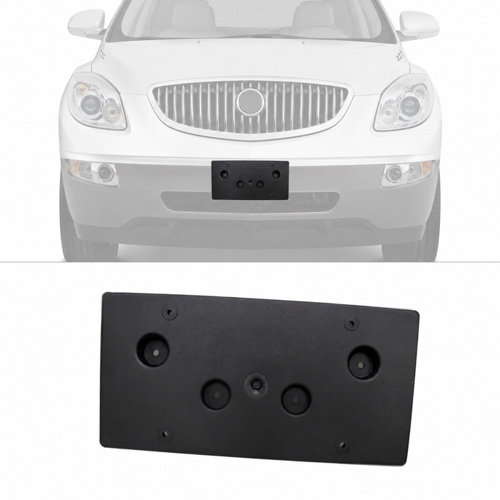 Front Bumper License Plate Mounting Bracket Holder Kit For 08-12 Buick Enclave
