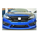 Type-R Style Front Bumper Set w/ Glossy Black Grille for 16-18 Civic Coupe Sedan