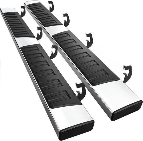 6.5" Running Boards For 2007-2018 Silverado/Sierra 1500 Crew Cab Side Steps Bar image 1