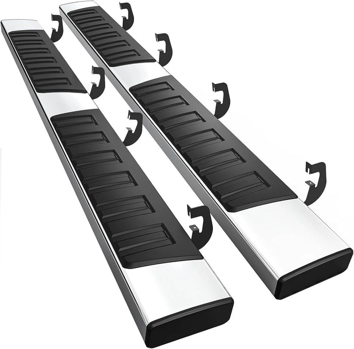 6.5" Running Boards For 2007-2018 Silverado/Sierra 1500 Crew Cab Side Steps Bar