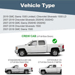 6.5" Running Boards For 2007-2018 Silverado/Sierra 1500 Crew Cab Side Steps Bar image 2