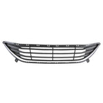 Front Lower Bumper Cover Grille w/ Chrome Molding For 2011-2013 Hyundai Elantra image 1